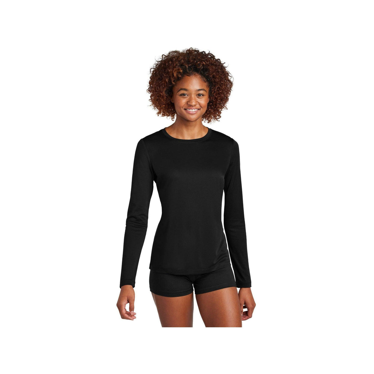 no-logo Sport-Tek Ladies Posi-UV Pro Long Sleeve-Sport-Tek-Thread Logic