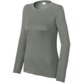  Sport-Tek Ladies Posi-UV Pro Long Sleeve-Sport-Tek-Dark Smoke Grey-XS-Thread Logic