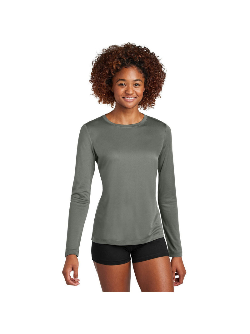 no-logo Sport-Tek Ladies Posi-UV Pro Long Sleeve-Sport-Tek-Thread Logic