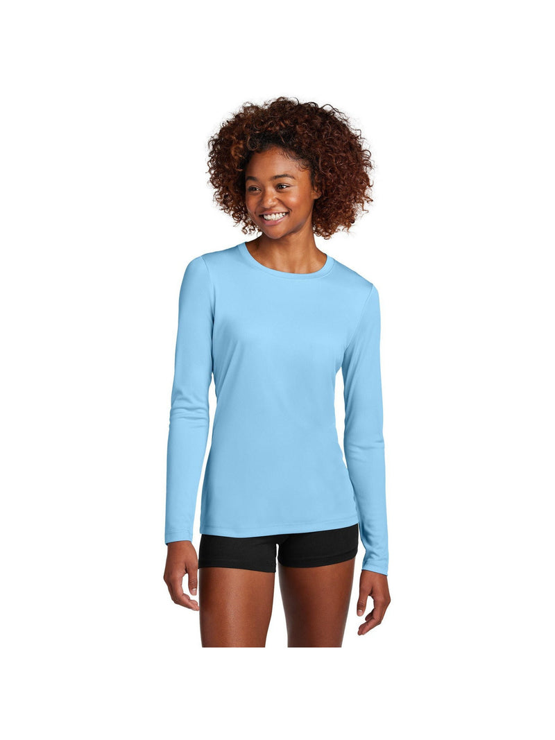 no-logo Sport-Tek Ladies Posi-UV Pro Long Sleeve-Sport-Tek-Thread Logic