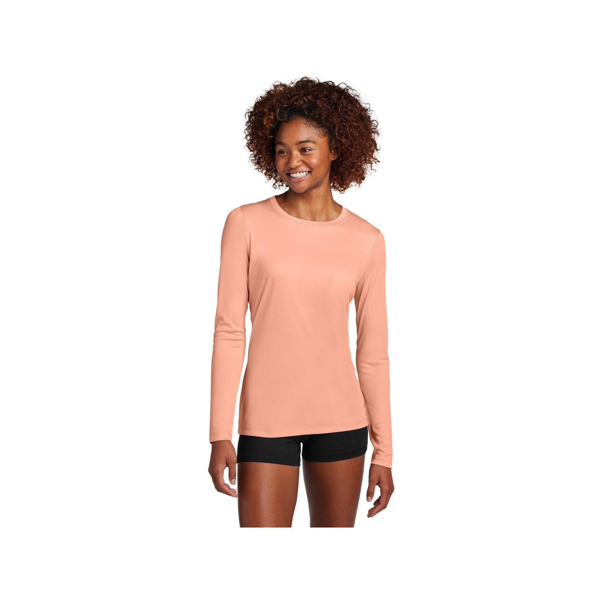 no-logo Sport-Tek Ladies Posi-UV Pro Long Sleeve-Sport-Tek-Thread Logic
