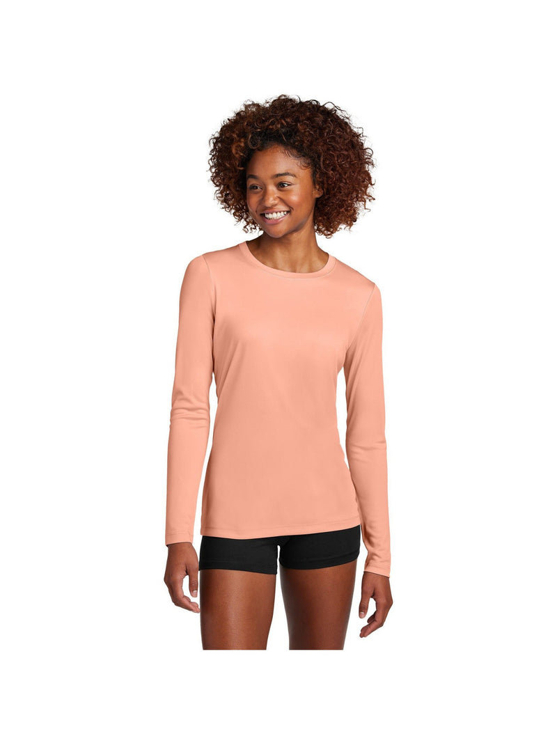 no-logo Sport-Tek Ladies Posi-UV Pro Long Sleeve-Sport-Tek-Thread Logic