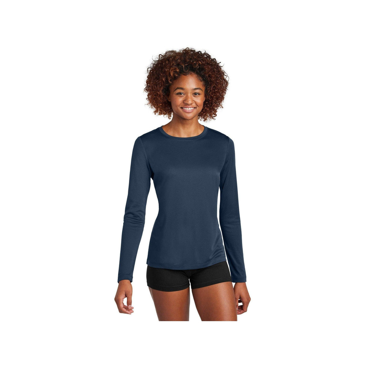 no-logo Sport-Tek Ladies Posi-UV Pro Long Sleeve-Sport-Tek-Thread Logic