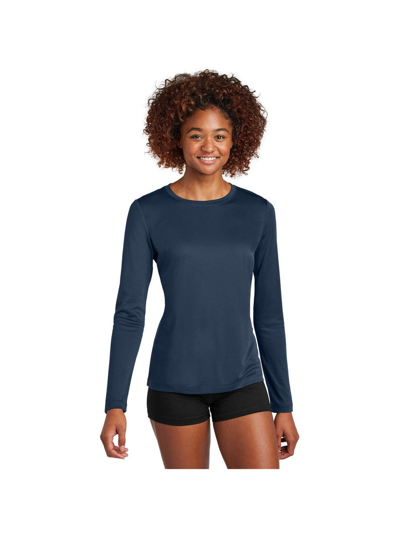 no-logo Sport-Tek Ladies Posi-UV Pro Long Sleeve-Sport-Tek-Thread Logic