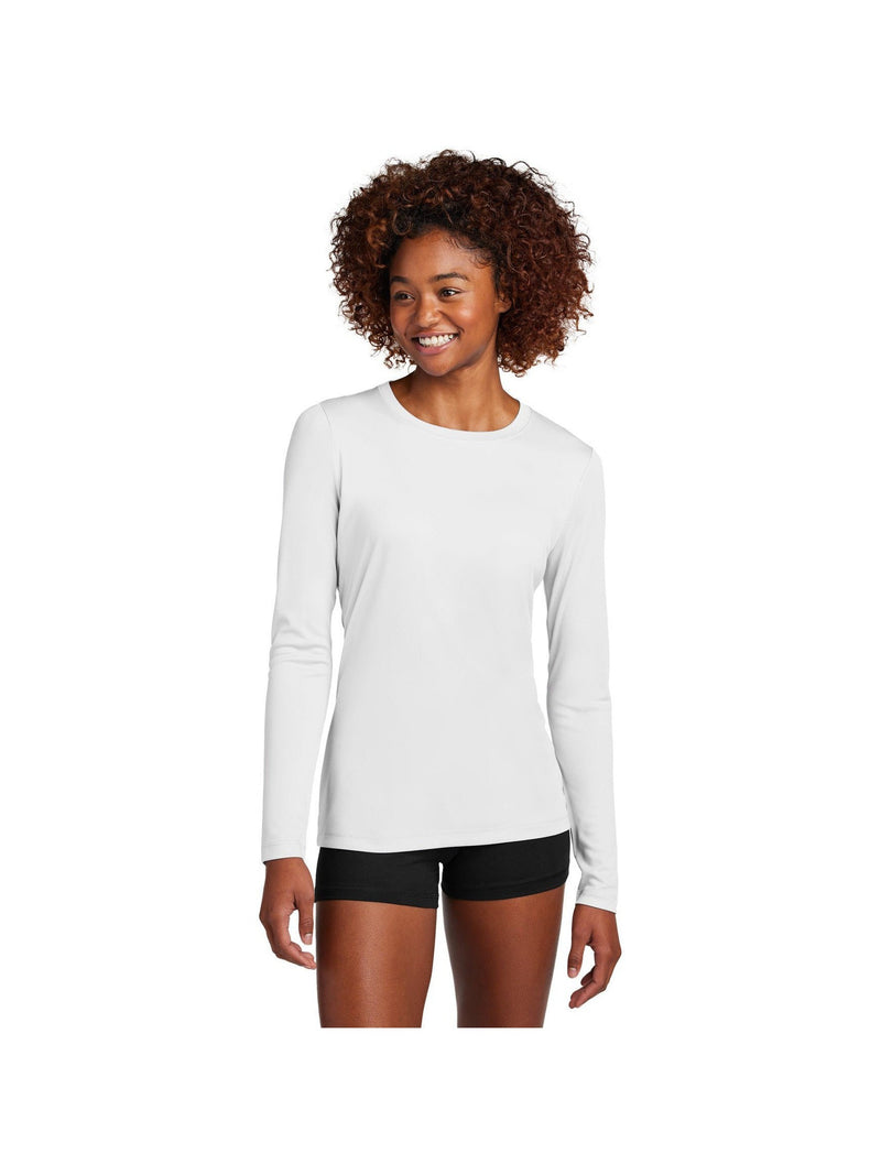 no-logo Sport-Tek Ladies Posi-UV Pro Long Sleeve-Sport-Tek-Thread Logic