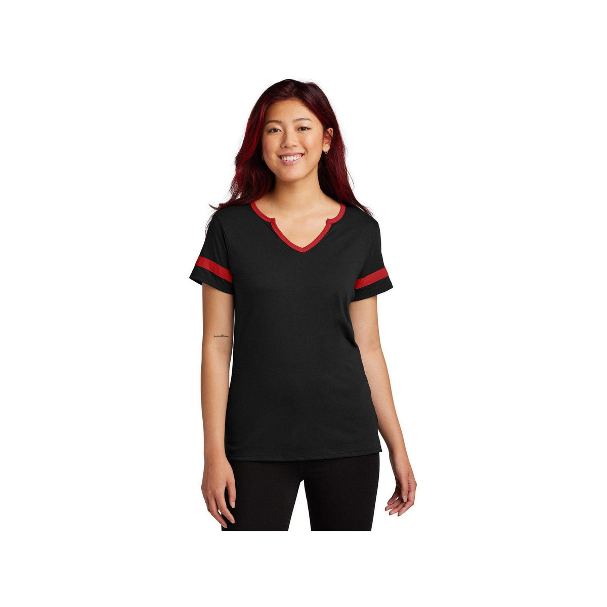 no-logo Sport-Tek Ladies Halftime Notch Neck Tee-Sport-Tek-Thread Logic
