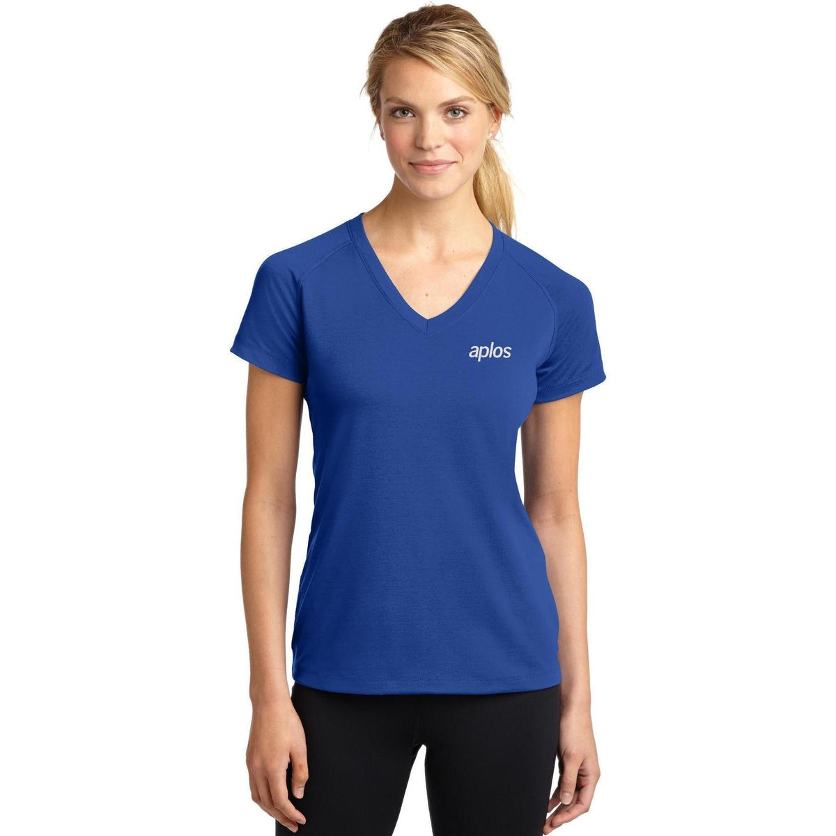 no-logo Sport-Tek Women's Ultimate Performance V-Neck-Polos-Sport-Tek-Thread Logic