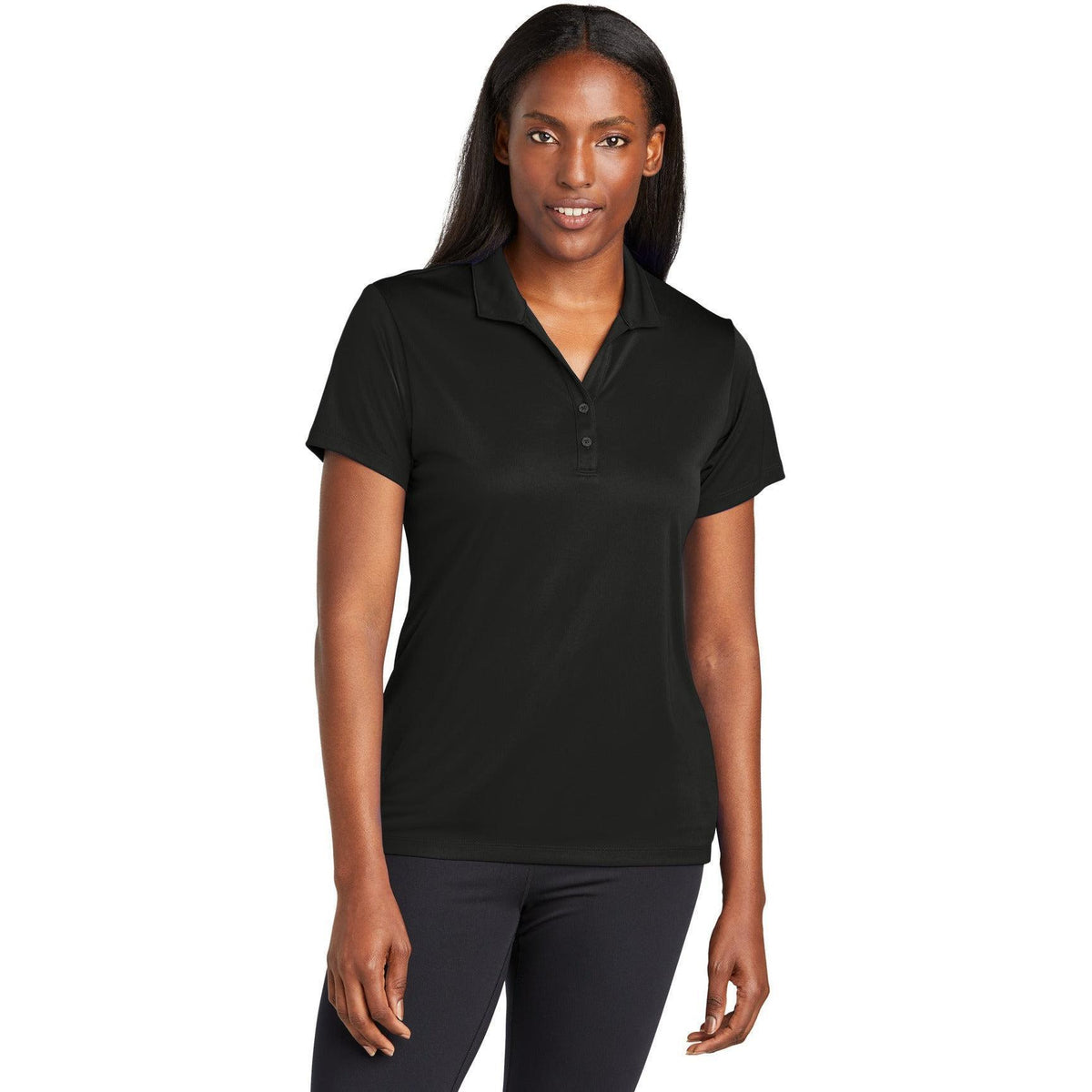 no-logo Sport-Tek Ladies PosiCharge Re-Compete Polo-Sport-Tek-Thread Logic