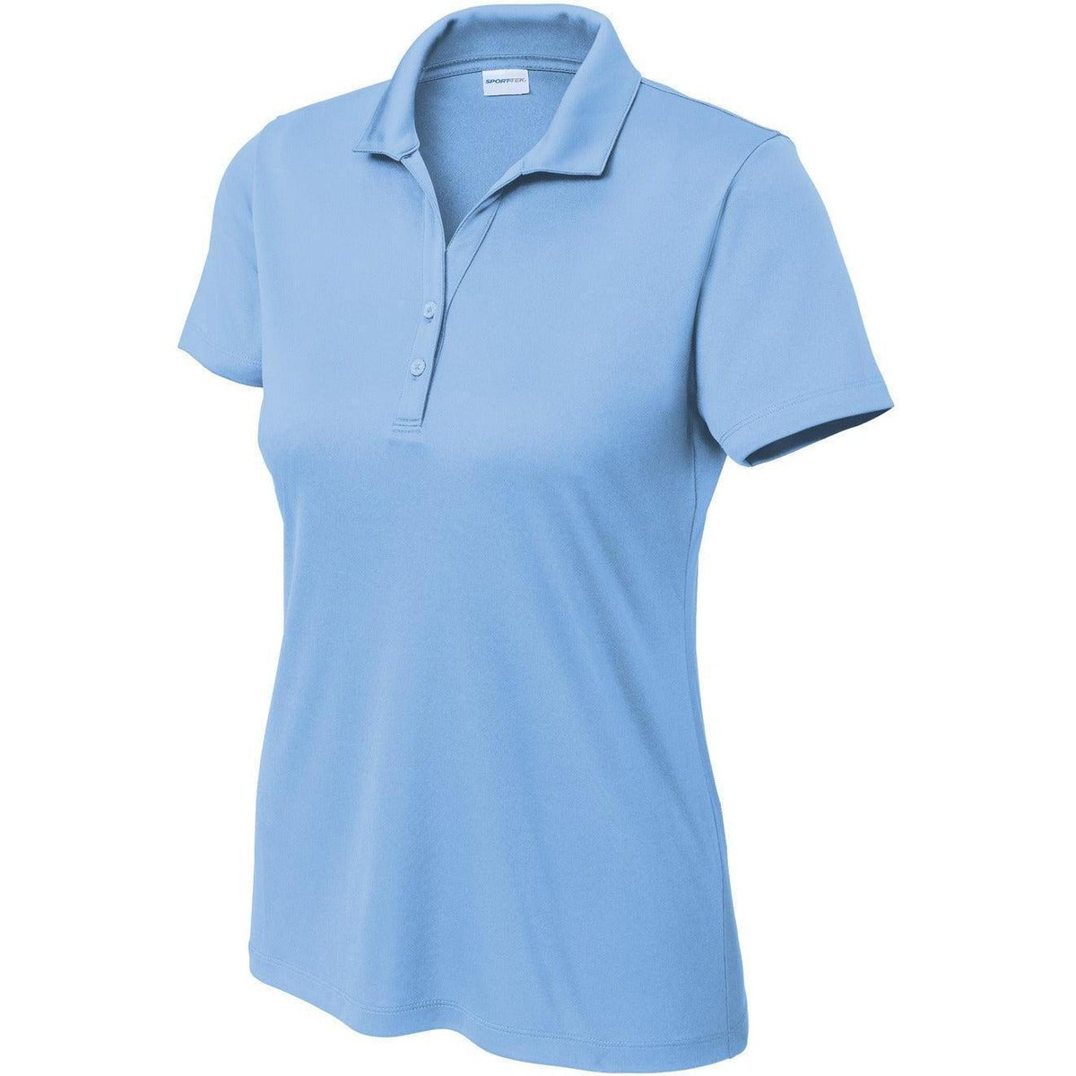 logo-left Sport-Tek Ladies PosiCharge Re-Compete Polo-Sport-Tek-Carolina Blue-XS-Thread Logic