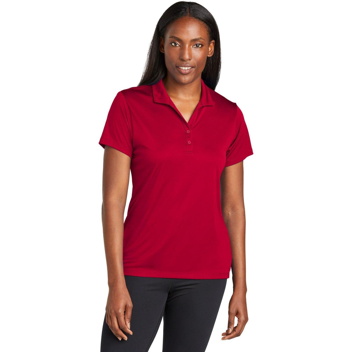 no-logo Sport-Tek Ladies PosiCharge Re-Compete Polo-Sport-Tek-Thread Logic