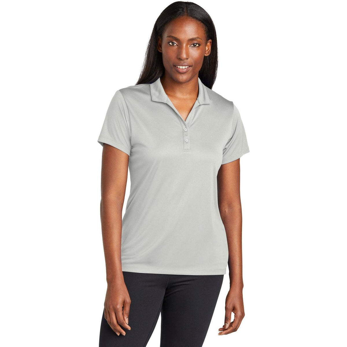 no-logo Sport-Tek Ladies PosiCharge Re-Compete Polo-Sport-Tek-Thread Logic