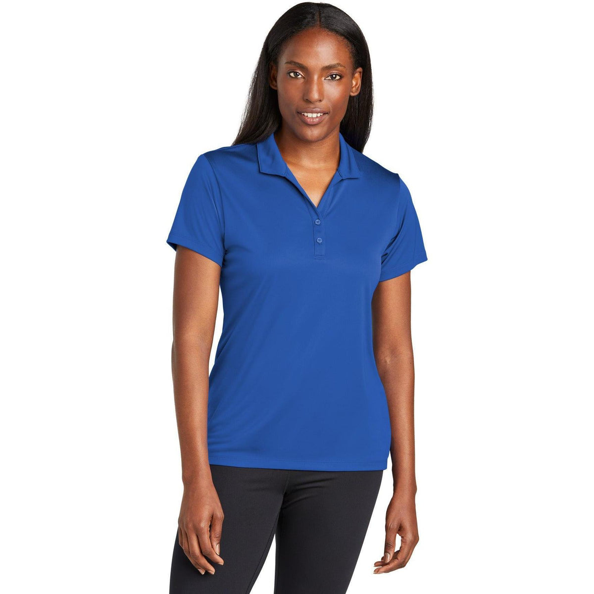no-logo Sport-Tek Ladies PosiCharge Re-Compete Polo-Sport-Tek-Thread Logic