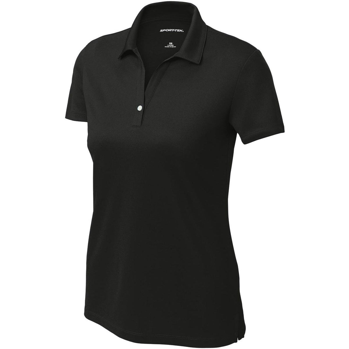 logo-left Sport-Tek Ladies UV Micropique Polo-Sport-Tek-Black-XS-Thread Logic
