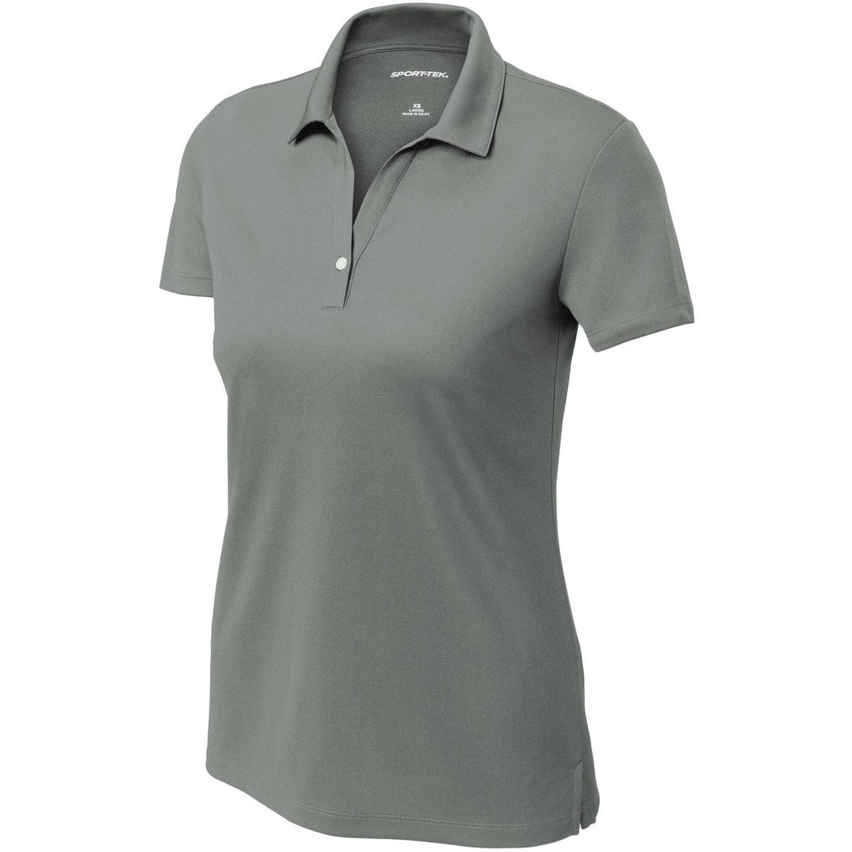 logo-left Sport-Tek Ladies UV Micropique Polo-Sport-Tek-Grey Concrete-XS-Thread Logic