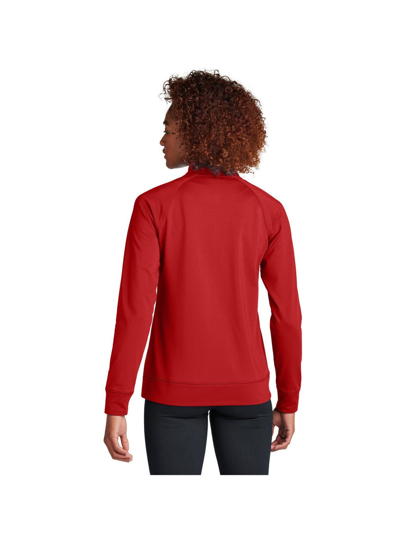 no-logo Sport-Tek Ladies Sport-Wick Stretch Full-Zip Cadet Jacket-Sport-Tek-Thread Logic