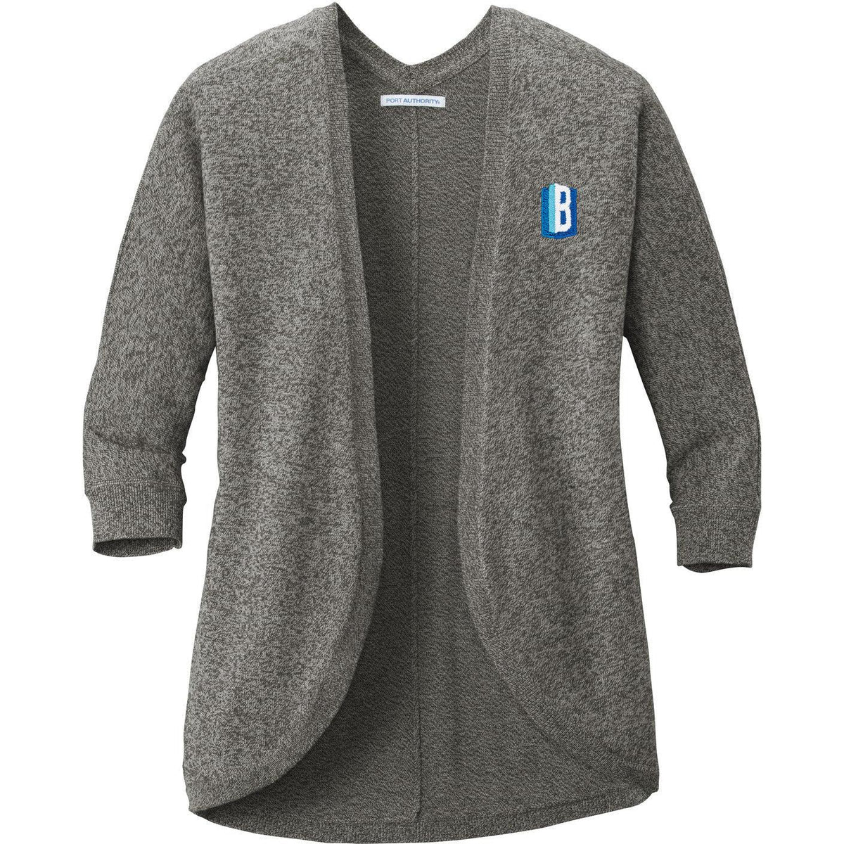 no-logo Port Authority Women's Marled Cocoon Sweater-Sweaters-Port Authority-Thread Logic