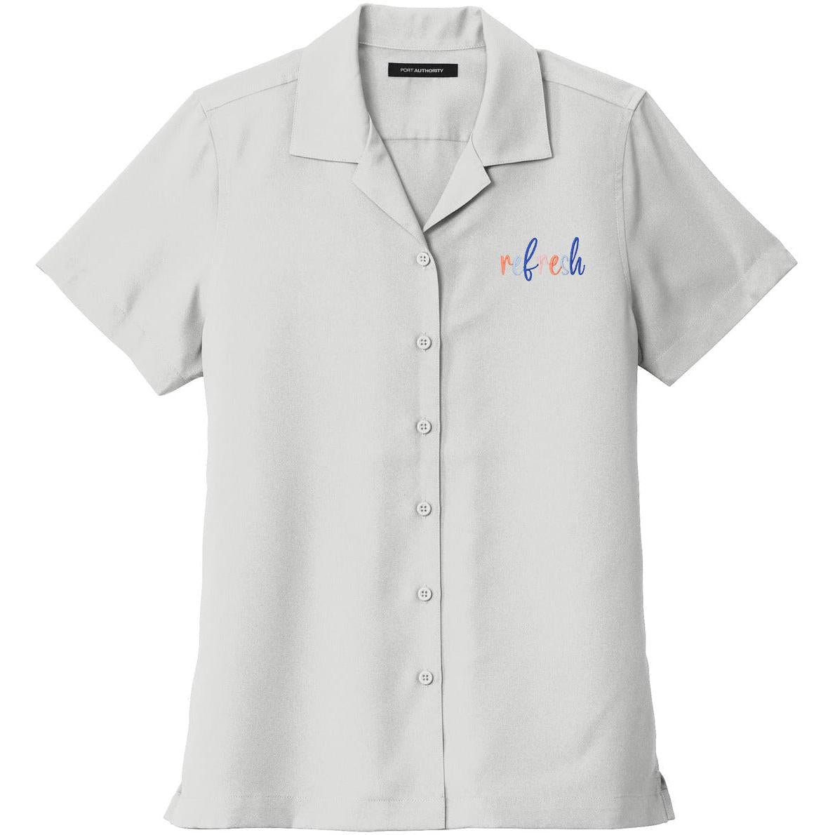 no-logo Port Authority Women's Short Sleeve Performance Staff Shirt-Dress Shirts-Port Authority-Thread Logic