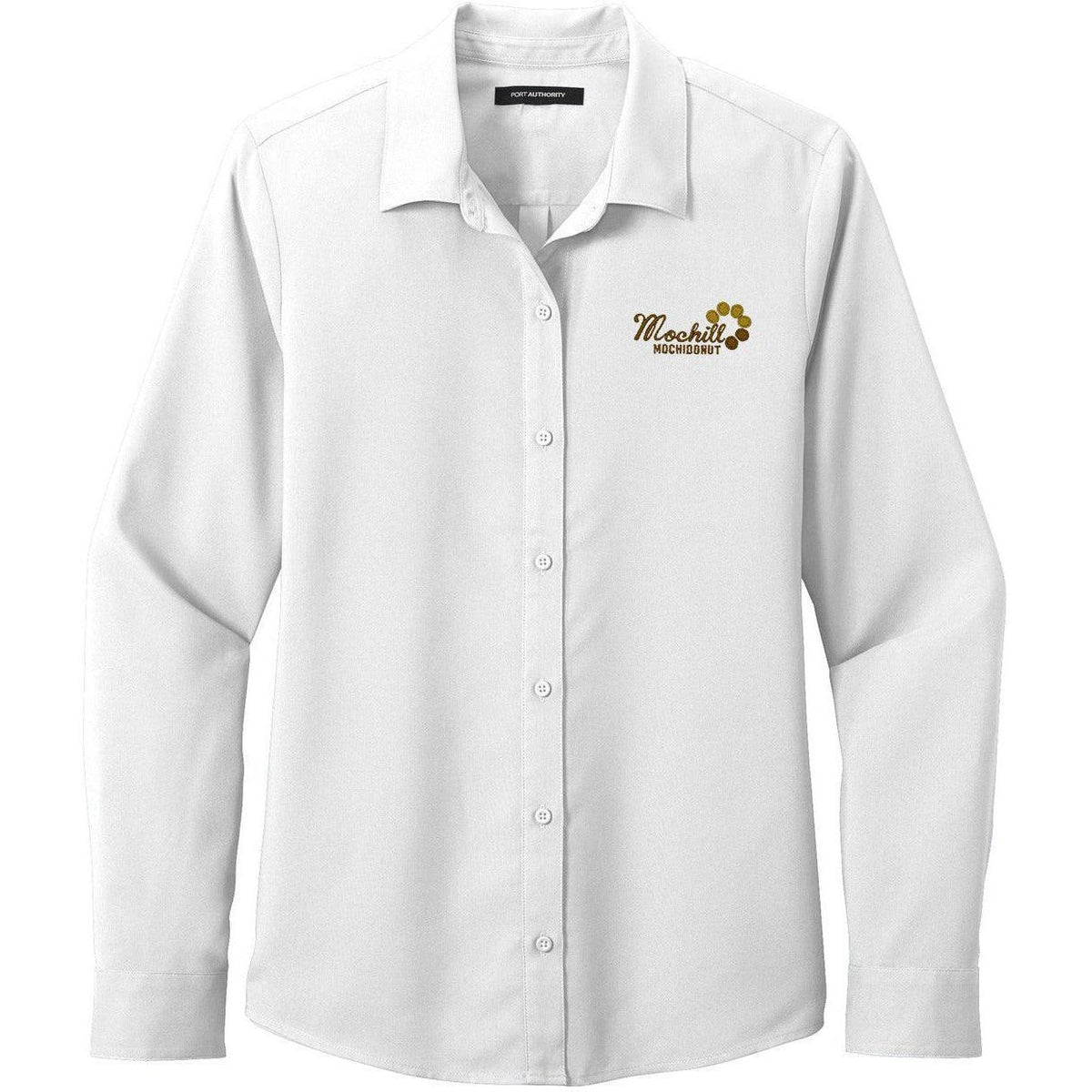 no-logo Port Authority Women's Long Sleeve Performance Staff Shirt-Dress Shirts-Port Authority-Thread Logic