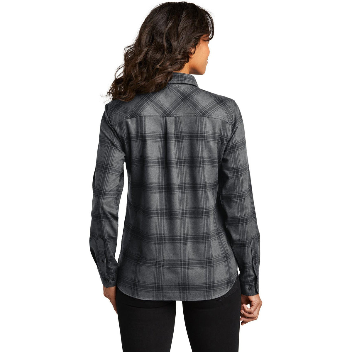 no-logo Port Authority Ladies Plaid Flannel Shirt-Port Authority-Thread Logic