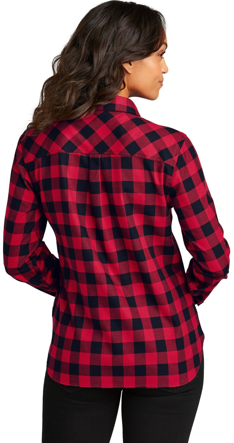 no-logo Port Authority Ladies Plaid Flannel Shirt-Port Authority-Thread Logic