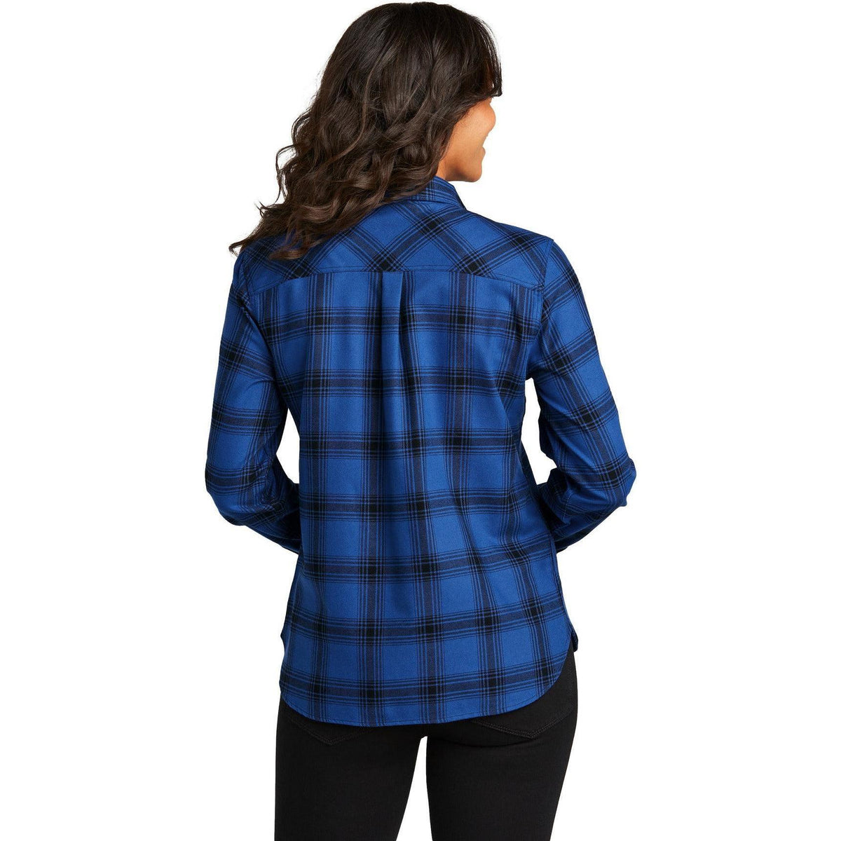 no-logo Port Authority Ladies Plaid Flannel Shirt-Port Authority-Thread Logic