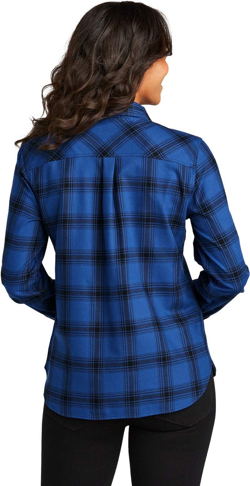 no-logo Port Authority Ladies Plaid Flannel Shirt-Port Authority-Thread Logic