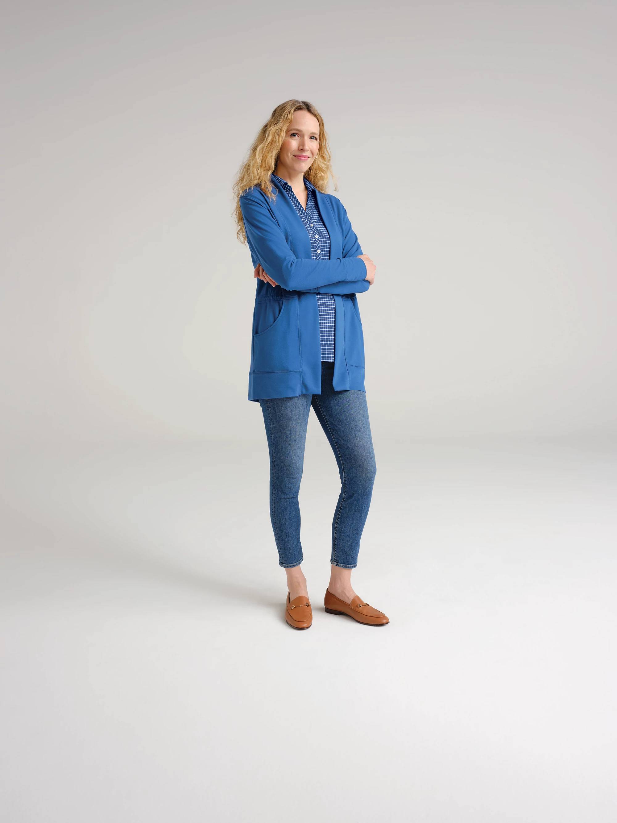 Port Authority Ladies Microterry Cardigan LK825 | Thread Logic