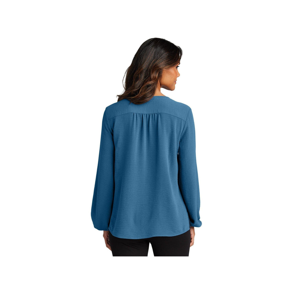 no-logo Port Authority Ladies Textured Crepe Blouse-Port Authority-Thread Logic