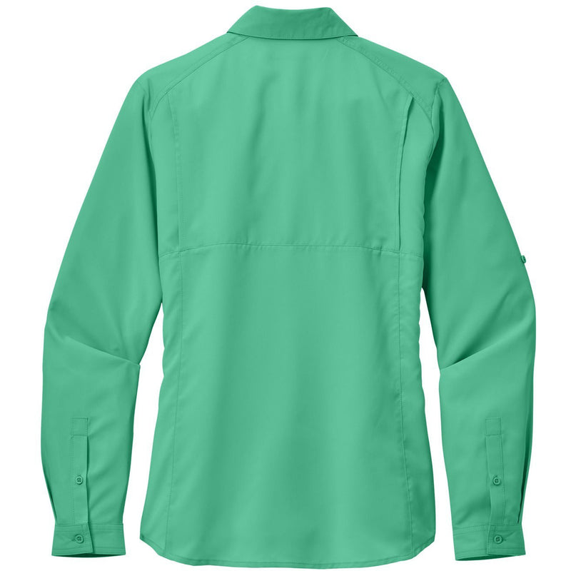 no-logo Port Authority Ladies Long Sleeve UV Daybreak Shirt-Port Authority-Thread Logic