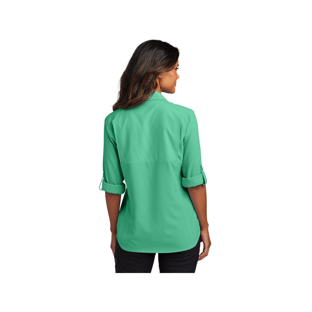 no-logo Port Authority Ladies Long Sleeve UV Daybreak Shirt-Port Authority-Thread Logic