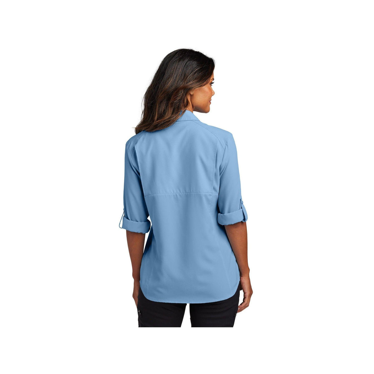 no-logo Port Authority Ladies Long Sleeve UV Daybreak Shirt-Port Authority-Thread Logic