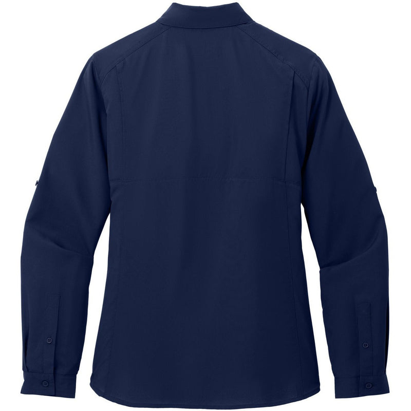 no-logo Port Authority Ladies Long Sleeve UV Daybreak Shirt-Port Authority-Thread Logic