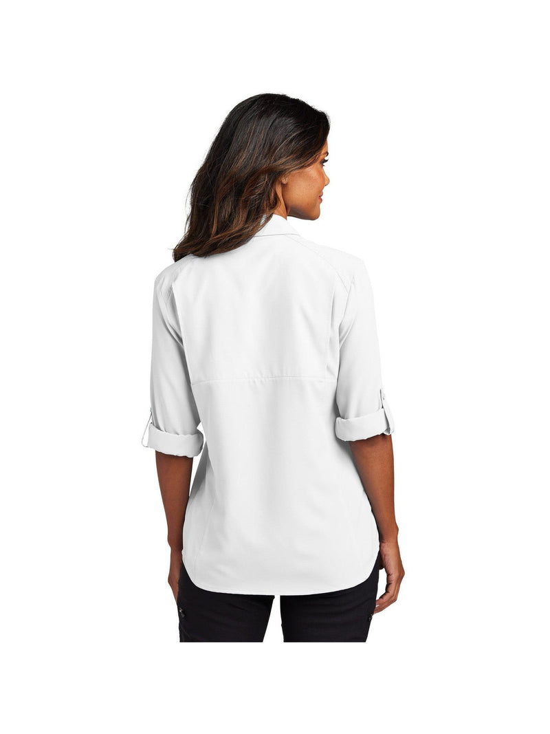 no-logo Port Authority Ladies Long Sleeve UV Daybreak Shirt-Port Authority-Thread Logic