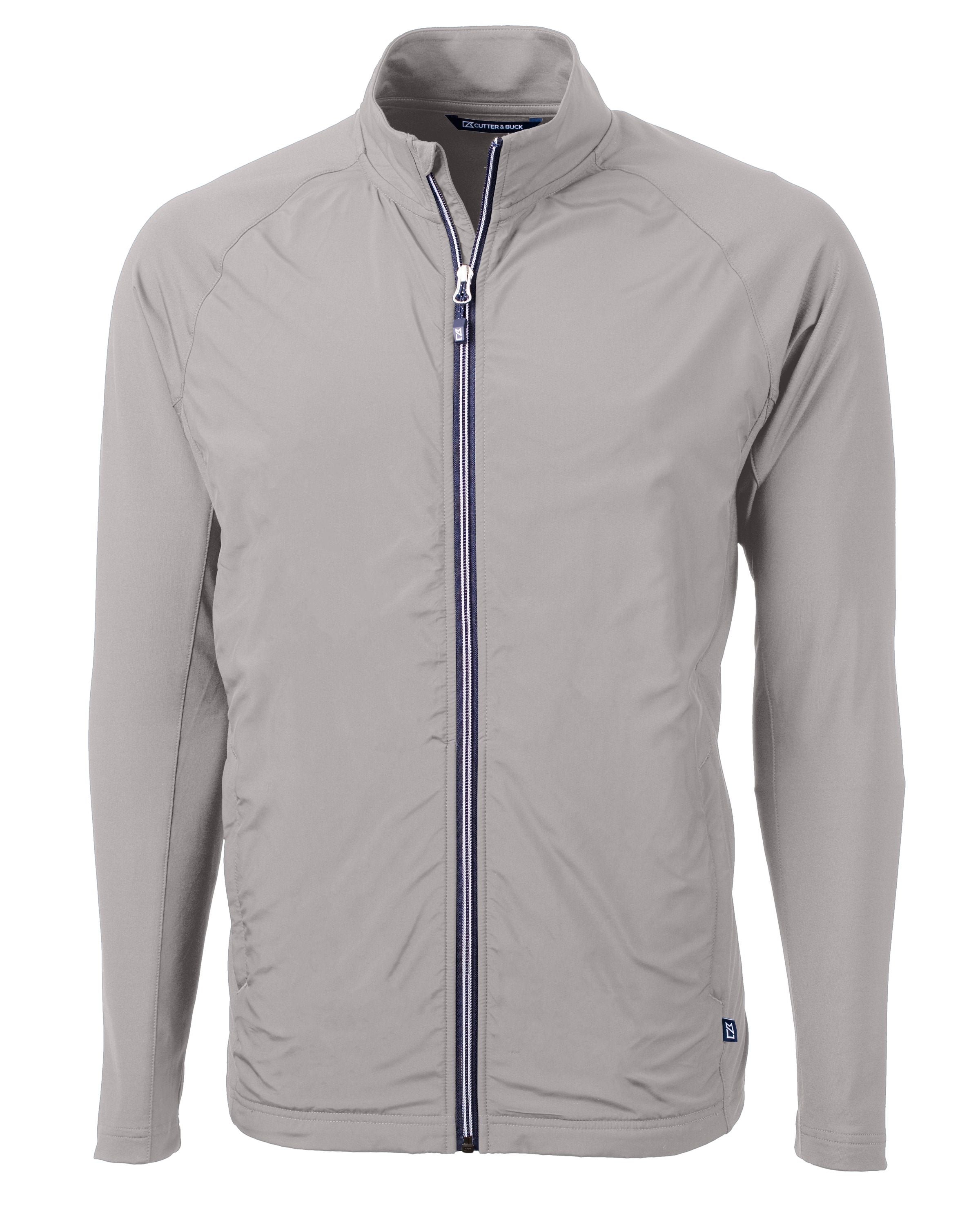 Cutter & Buck Tall Adapt Eco Knit Hybrid Recycled Full Zip Jacket