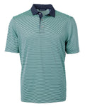 Cutter & Buck Virtue Eco Pique Micro Stripe Recycled Polo