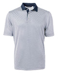 Cutter & Buck Tall Virtue Eco Pique Micro Stripe Recycled Polo