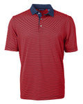 Cutter & Buck Tall Virtue Eco Pique Micro Stripe Recycled Polo