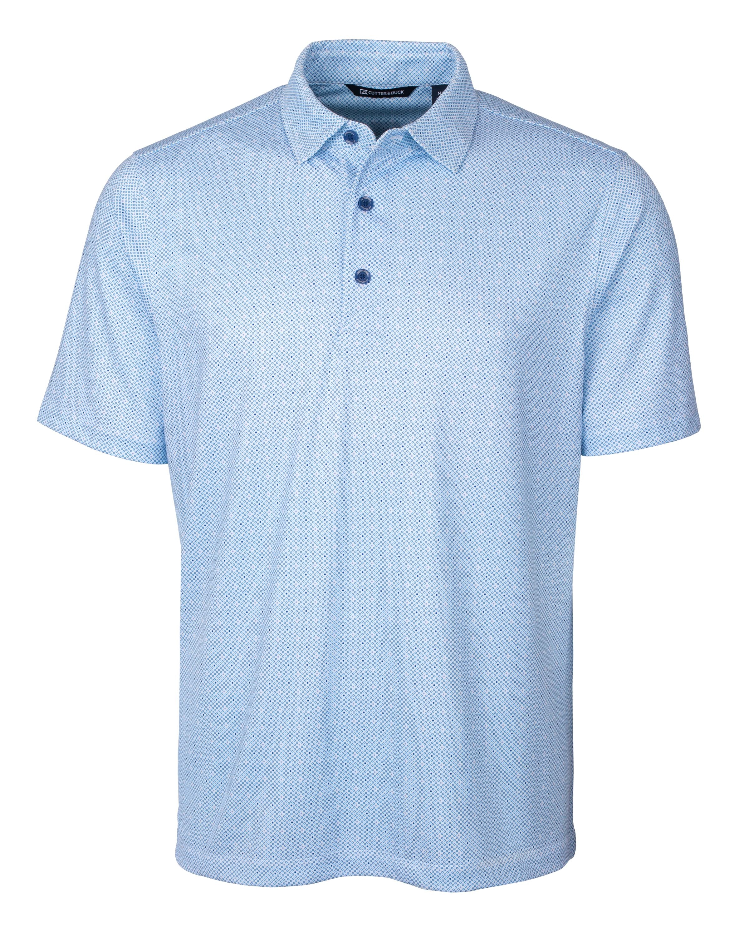 Cutter & Buck Tall Pike Double Dot Print Stretch Polo