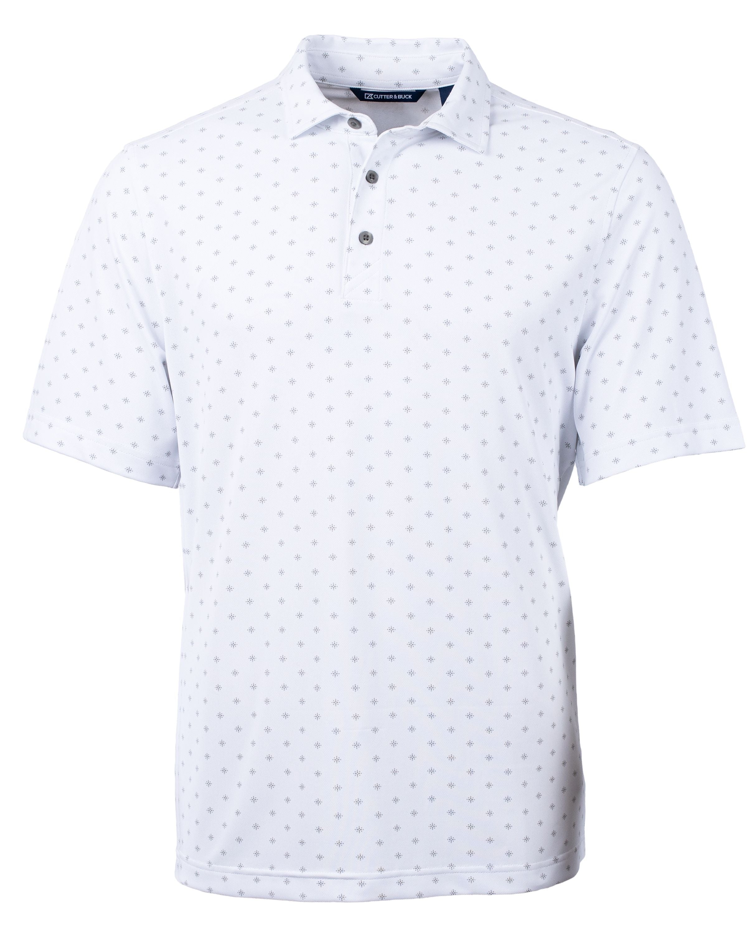 Cutter & Buck Tall Virtue Eco Pique Tile Print Recycled Polo