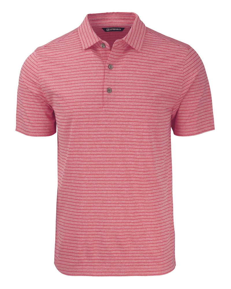 Cutter & Buck Tall Forge Eco Heather Stripe Stretch Recycled Polo