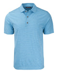 OUTLET-Cutter & Buck Forge Eco Heather Stripe Stretch Recycled Polo