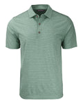 OUTLET-Cutter & Buck Forge Eco Heather Stripe Stretch Recycled Polo