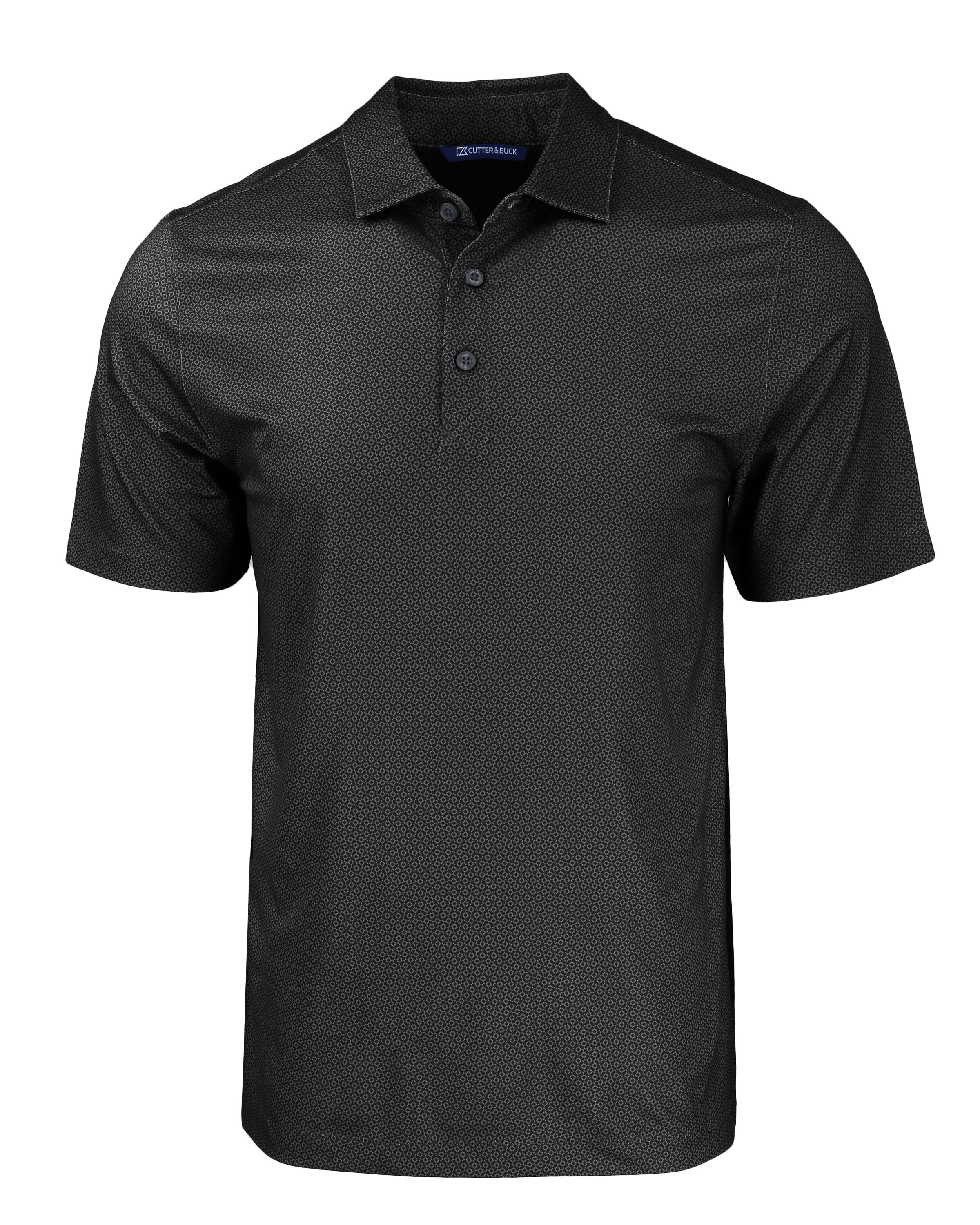 OUTLET-Cutter & Buck Tall Pike Eco Tonal Geo Print Stretch Recycled Polo