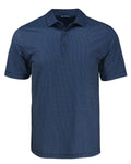 Cutter & Buck Pike Eco Shadow Check Print Recycled Tall Polo