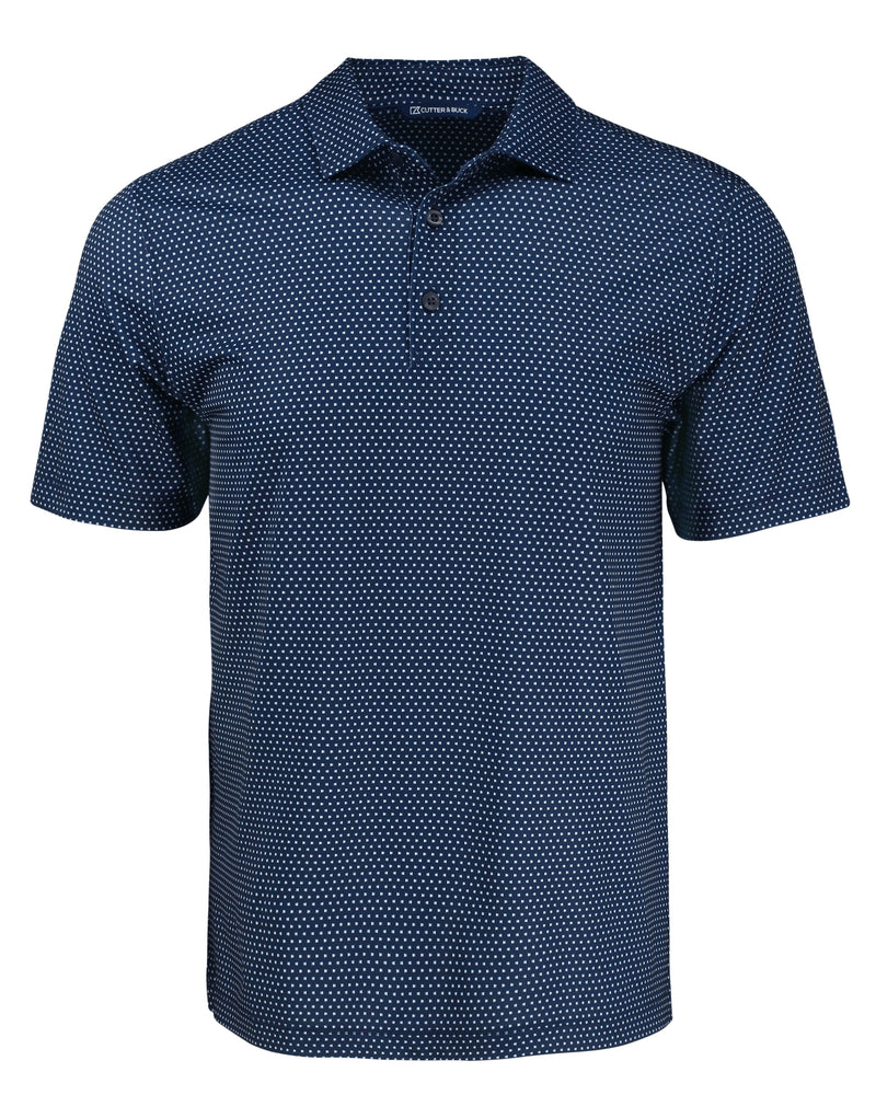 Cutter & Buck Pike Eco Shadow Check Print Recycled Tall Polo