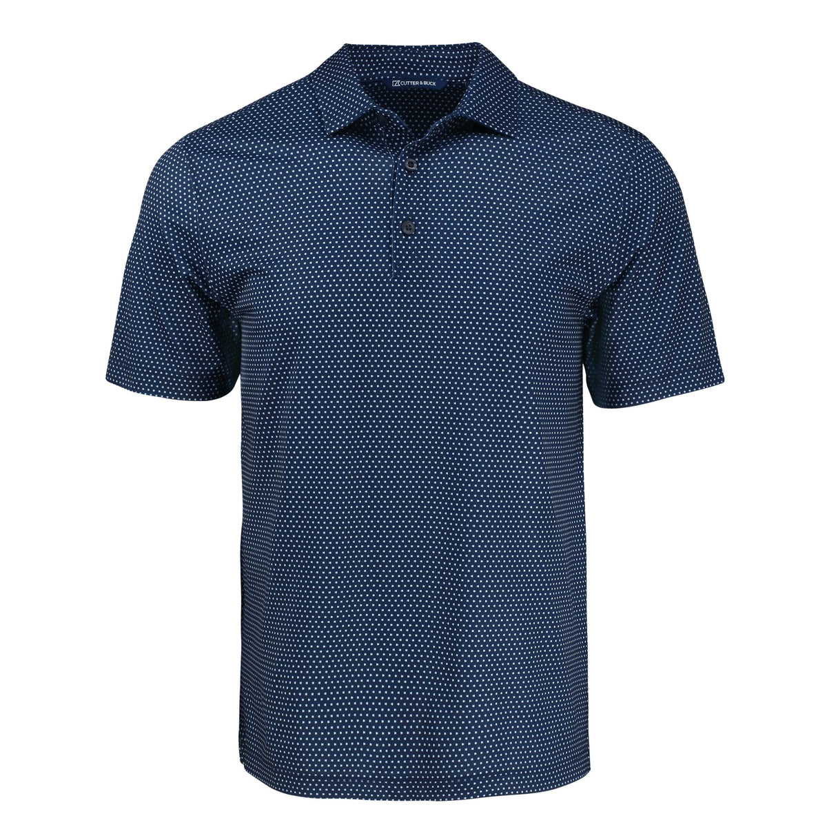Cutter & Buck Pike Eco Shadow Check Print Recycled Polo