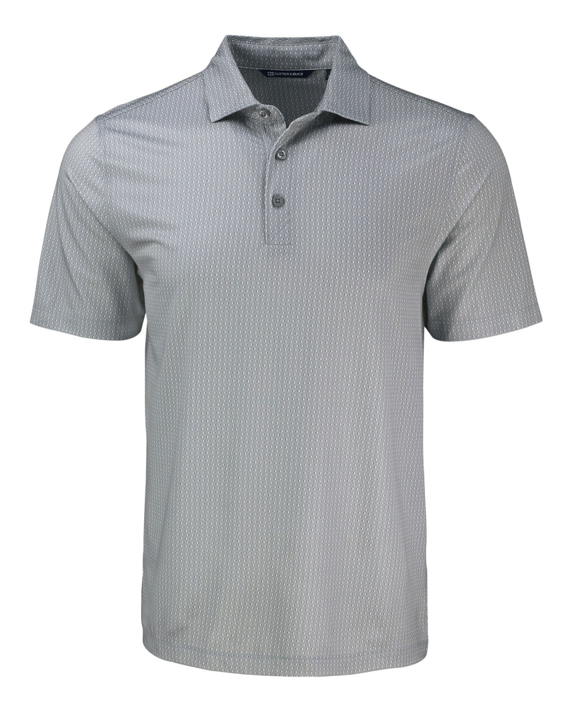 Cutter & Buck Pike Eco Shadow Check Print Recycled Tall Polo