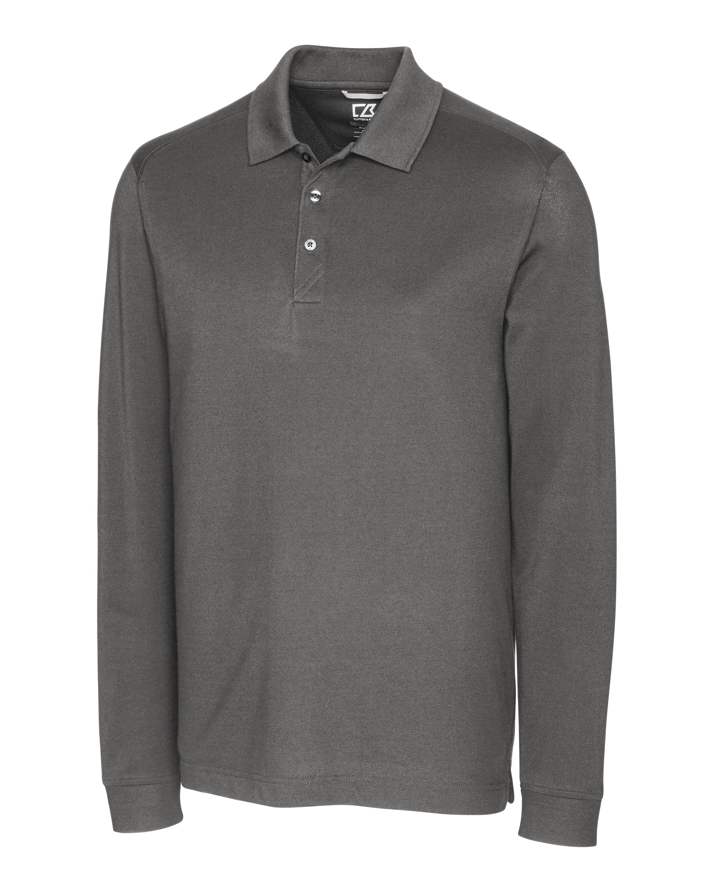Cutter & Buck Advantage Tri-Blend Pique Long Sleeve Polo
