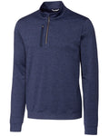 Cutter & Buck Tall Stealth Heathered Quarter Zip Pullover