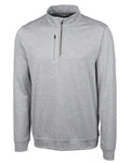 Cutter & Buck Tall Stealth Heathered Quarter Zip Pullover